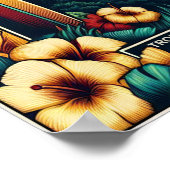 Vintag Hawaii Reiseplakat Poster (Ecke)