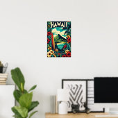 Vintag Hawaii Reiseplakat Poster (Heimbüro)