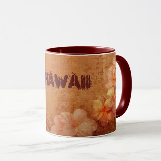 Vintag Hawaii Tasse (VorderseiteRechts)