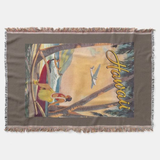 Vintag Hawaii Travel Decke (Vorderseite)