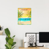 Vintag Hawaii Travel Poster (Heimbüro)
