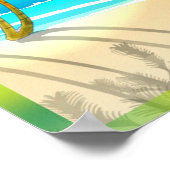 Vintag Hawaii Travel Poster (Ecke)