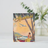 Vintag Hawaii Travel Postkarte (Stehend Vorderseite)