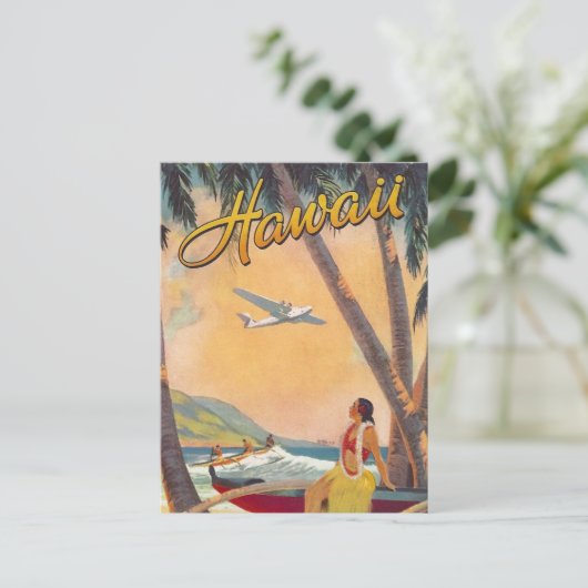 Vintag Hawaii Travel Postkarte (Stehend Vorderseite)