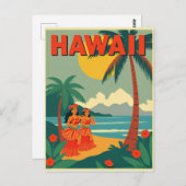 Vintag Hawaii Travel Postkarte (Vorne/Hinten)