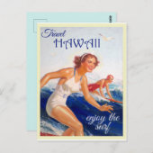 Vintag Hawaii Travel Postkarte (Vorne/Hinten)