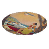 Vintag Hawaii Travel Schneidebrett (Ecke)