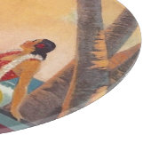 Vintag Hawaii Travel Schneidebrett (Ecke)