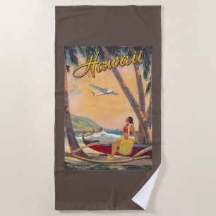 Vintag Hawaii Travel Strandtuch