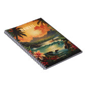 Vintag Hawaii Tropical Beach Travel Notizblock (Rechte Seite)