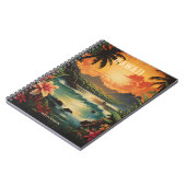 Vintag Hawaii Tropical Beach Travel Notizblock (Linke Seite)