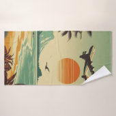 Vintag Hawaii/Tropisch Badehandtuch (Badehandtuch)