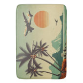 Vintag Hawaii/Tropisch Badematte (Vorderseite Vertikal)