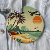 Vintag Hawaii/Tropisch Button (Beispiel)