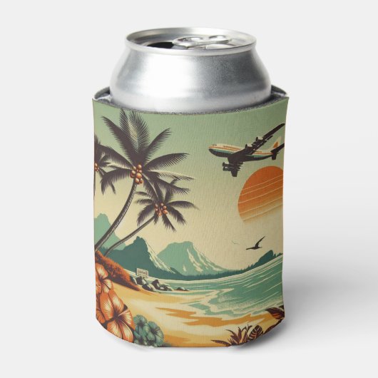Vintag Hawaii/Tropisch Dosenkühler (Kanne Vorderseite)