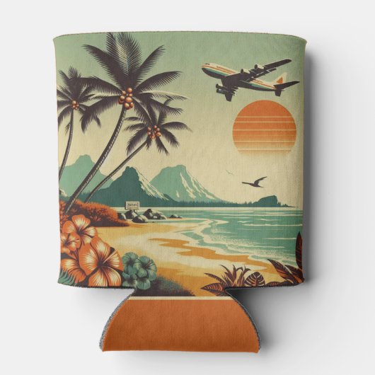 Vintag Hawaii/Tropisch Dosenkühler (Rückseite)