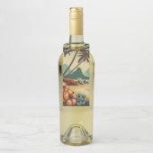 Vintag Hawaii/Tropisch Flaschenanhänger (Auf Flasche)