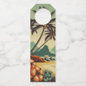 Vintag Hawaii/Tropisch Flaschenanhänger (Vorderseite)