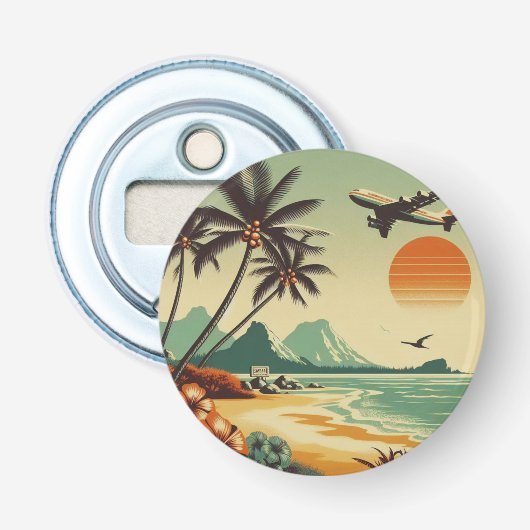Vintag Hawaii/Tropisch Flaschenöffner (Vorderseite)