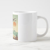 Vintag Hawaii/Tropisch Jumbo-Tasse (Rechts)