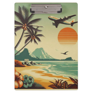 Vintag Hawaii/Tropisch Klemmbrett