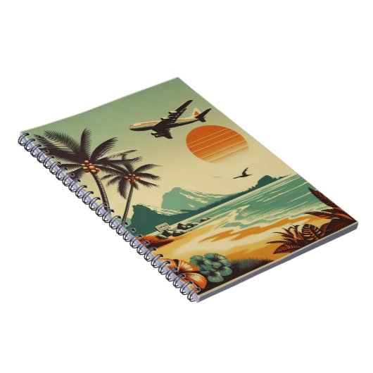 Vintag Hawaii/Tropisch Notizblock (Rechte Seite)