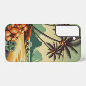 Vintag Hawaii/Tropisch Samsung Galaxy Hülle (Rückseite (Horizontal))