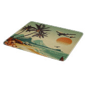 Vintag Hawaii/Tropisch Schneidebrett (Ecke)