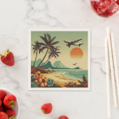 Vintag Hawaii/Tropisch Serviette (Beispiel)