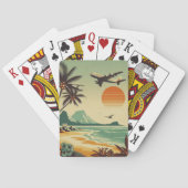 Vintag Hawaii/Tropisch Spielkarten (Rückseite)