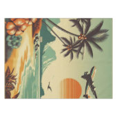 Vintag Hawaii/Tropisch Tischdecke (Vorderseite (Horizontal))