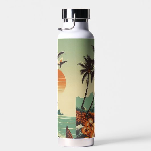 Vintag Hawaii/Tropisch Trinkflasche (Rechts)