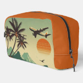 Vintag Hawaii/Tropisch Waschbeutel (Rechte Ecke)