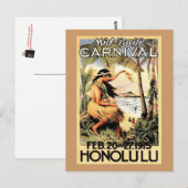 Vintag Hawaii, USA - Postkarte (Vorne/Hinten)