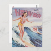 Vintag Hawaii, USA - Postkarte (Vorne/Hinten)