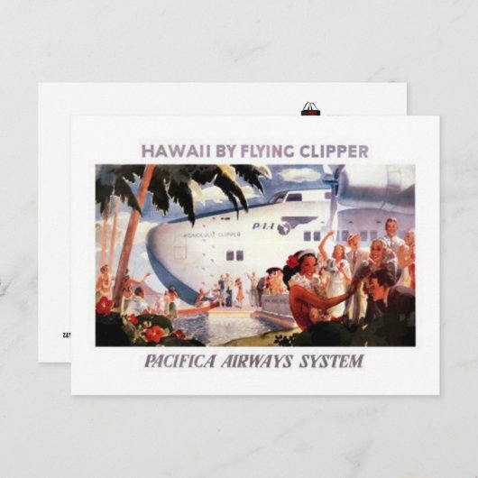 Vintag Hawaii, USA - Postkarte (Vorne/Hinten)