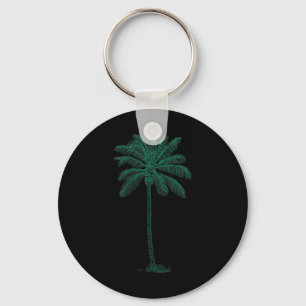 Vintag Hawaiian Palm Tree Beach Tropical Island P Schlüsselanhänger