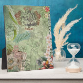 Vintag Hawaiian Scrapbook Aloha Hula Fotoplatte (Seite)