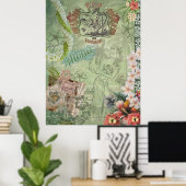 Vintag Hawaiian Scrapbook Aloha Hula Poster (Heimbüro)