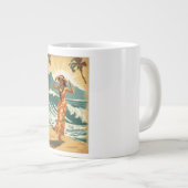Vintag Hawaiian Travel Honolulu Mittelpazifik Jumbo-Tasse (Vorderseite Rechts)