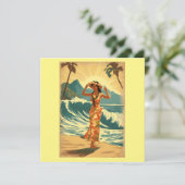 Vintag Hawaiian Travel Honolulu Mittelpazifik Karte (Stehend Vorderseite)