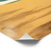 Vintag Hawaiian Travel Honolulu Mittelpazifik Poster (Ecke)