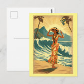 Vintag Hawaiian Travel Honolulu Mittelpazifik Postkarte (Vorne/Hinten)