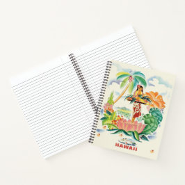 Vintag Hawaiian Travel Poster-Notebook Notizblock