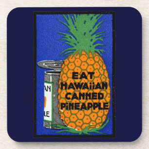 Vintag-Hawaiianische Ananas Untersetzer