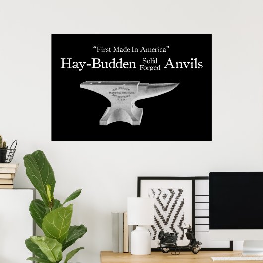 Vintag Hay-Budden Anvil Poster (Heimbüro)