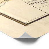 Vintag Hayward CA Map (1878) Poster (Ecke)