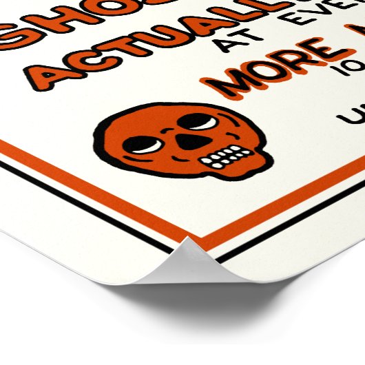 Vintag Heaney Spook Show Poster (Ecke)