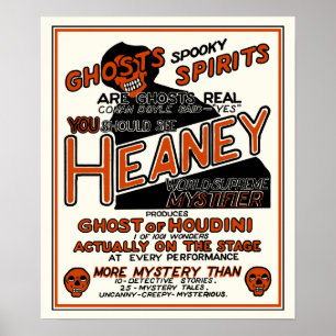 Vintag Heaney Spook Show Poster