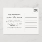 Vintag Heart Birdcage Baby Boy Ankündigung (Rückseite)